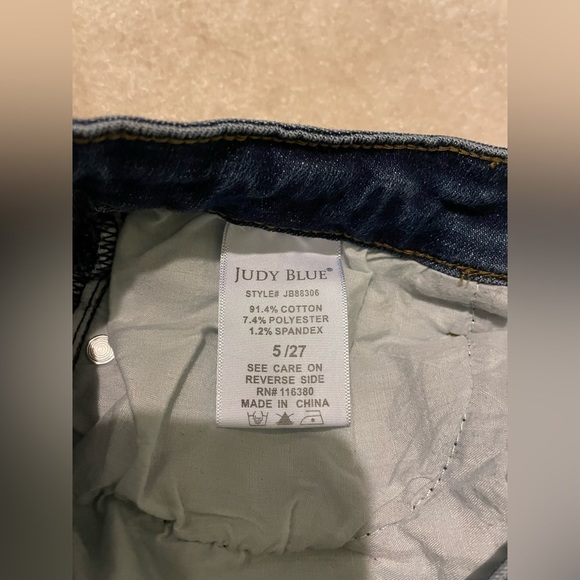 Judy Blue jeans size 5 inseam 27 EUC - Picture 8 of 8